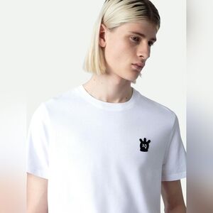 Zadig And Voltaire Tommy HC Scull XO White T Shirt